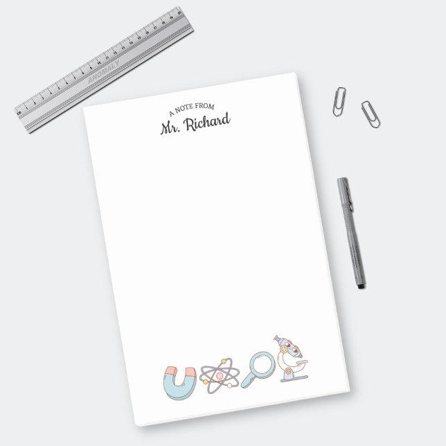 Retro Science Supplier Science Teacher Gift Post-it Klebezettel (Von Creator hochgeladen)