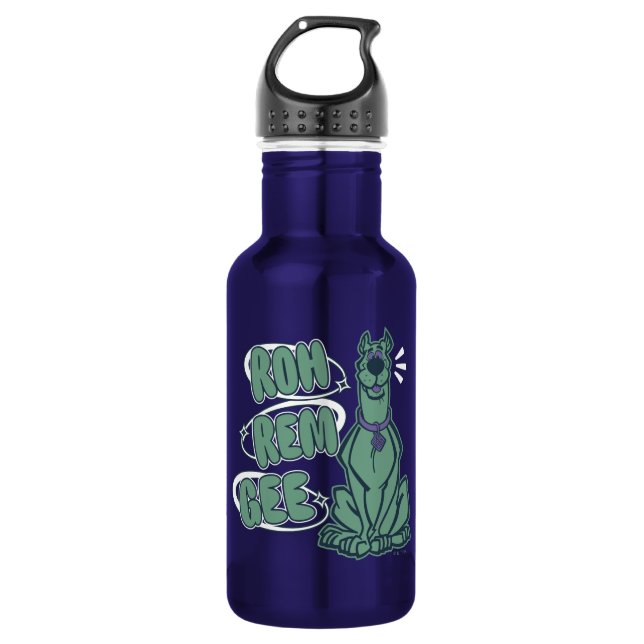 Retro Scooby "OMG" Edelstahlflasche (Vorderseite)
