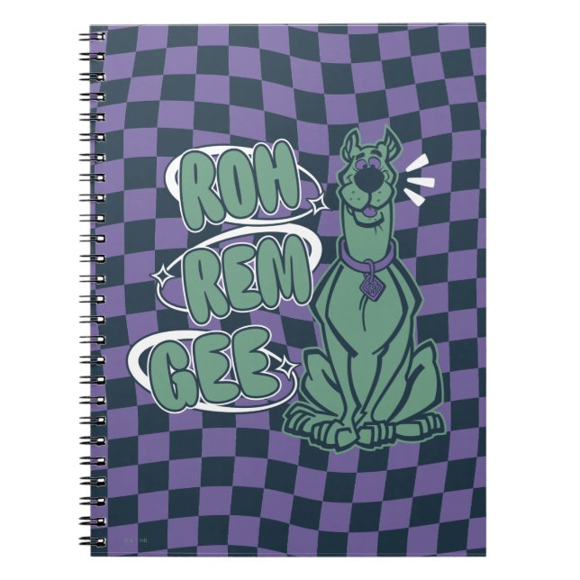 Retro Scooby "OMG" Notizblock (Vorderseite)
