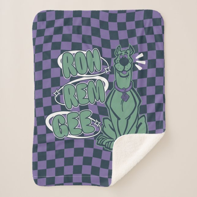 Retro Scooby "OMG" Sherpadecke (Vorderseite)