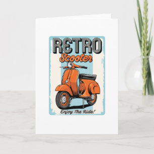 Retro Scooter Karte