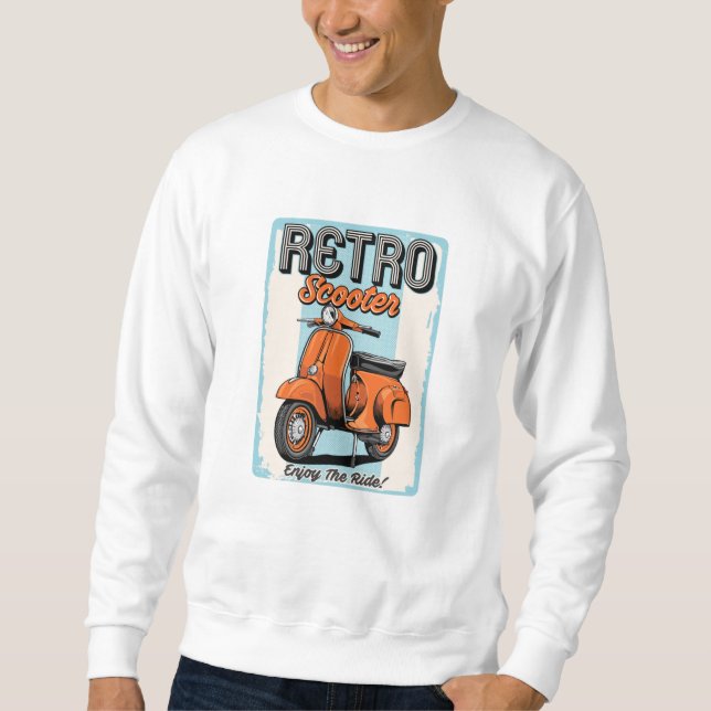 Retro Scooter Sweatshirt (Vorderseite)