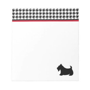 Retro Scottish Terrier Office School Notepad Gesch Notizblock