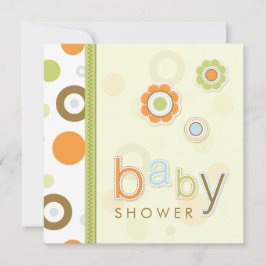 Retro Scrapbook Baby Dusche Einladung
