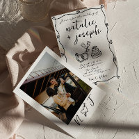 Retro Scribble Hand Drawn Writing Foto Wedding