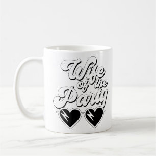 Retro-Script-Ehefrau des Party Bachelorette Kaffeetasse