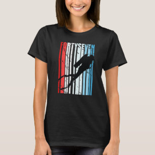 Retro Scuba Diving 47. Geburtstag Deep Sea Diver W T-Shirt