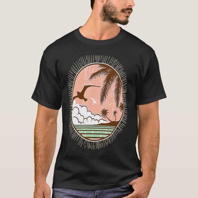 Retro Seagull  1 T-Shirt (Vorderseite)