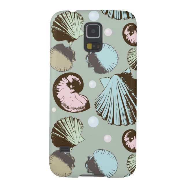 Retro Seashell-Muster Case-Mate Samsung Galaxy Hülle (Rückseite)