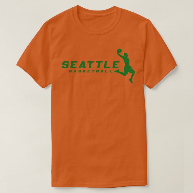 Retro Seattle Basketball Club 1 T-Shirt (Design vorne)