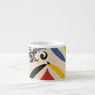 Retro Sechziger Jahre Azulejos Geometrisches Muste Espressotasse