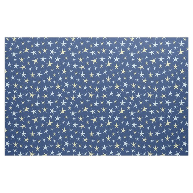 Retro Sechzigerjahre des Stern-Raum-Musters Stoff (Yard (91,4 cm))