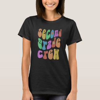 Retro Second Grade Crew Hallo 2. Gr Pink 1 T-Shirt