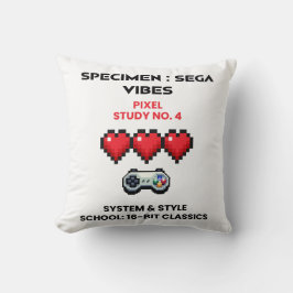 Retro Sega Vibes Pixel Studie Nr. 4 Kissen