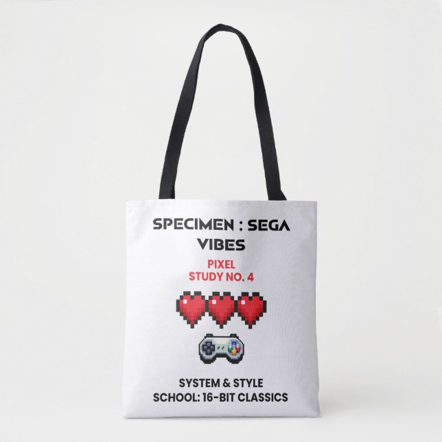 Retro Sega Vibes Pixel Studie Nr. 4 Tasche (Vorderseite)