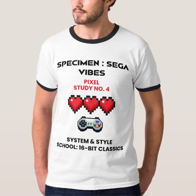 Retro Sega Vibes Pixel Study No. 4  T-Shirt (Vorderseite)