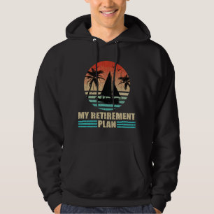 Retro-Segeln - Segelboot-Rentner-Schild im Retro-S Hoodie