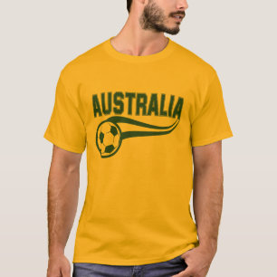 Retro sehen Australien und Fußball-Design T-Shirt