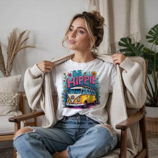 Retro sei Hippie Van Tri-Blend Shirt