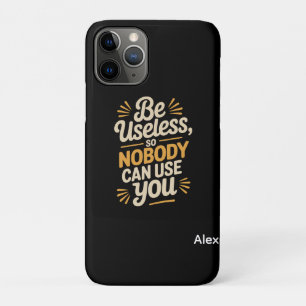 Retro sei nutzloser lustiger Spruch iPhone Case-Mate iPhone Hülle