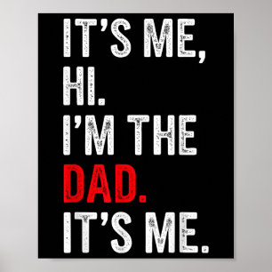 Retro sein Ich Hallo im Vater sein Ich Geschenke M Poster