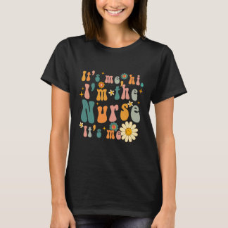 Retro sein Ich Hi ich bin die Krankenschwester RN T-Shirt