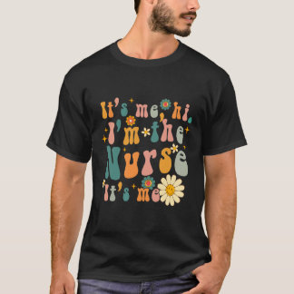 Retro sein Ich Hi ich bin die Krankenschwester RN T-Shirt