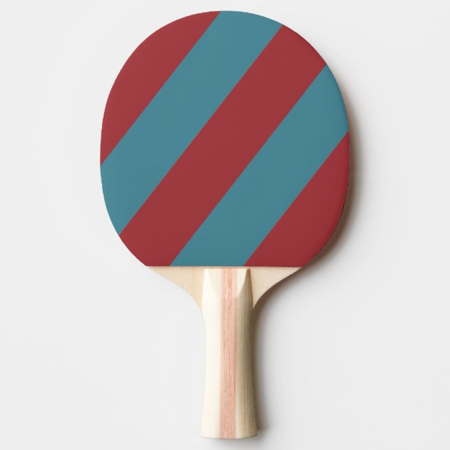 Retro Senf Seed Bold Streifen Tischtennis Schläger (Vorderseite)