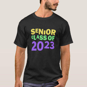 Retro Senior 2023 Zurück zur Schulklasse 2023 Gra T-Shirt