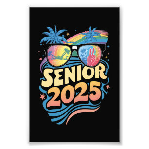 Retro Senior 2025 Abschlussjahrgang 2025 Abitur Fotodruck