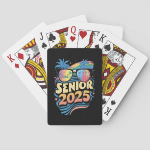 Retro Senior 2025 Class of 2025 Abschluss Spielkarten