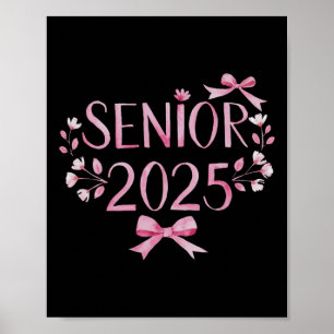 Retro Senior 25 Cl von 2025 Abschluss Coquette But Poster