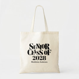 Retro Senior Class of Graduation Black And White  Tragetasche
