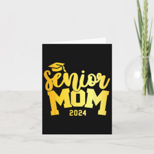 Retro Senior Mama Abschluss Class of 2024 School L Karte