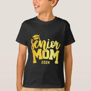 Retro Senior Mama Abschluss Class of 2024 School L T-Shirt