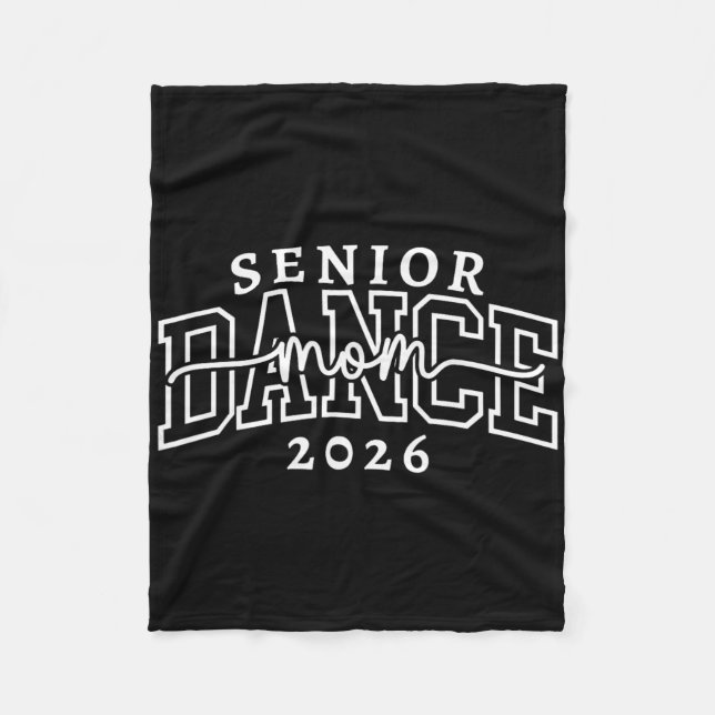 Retro Senior Tanzmutter Cl Von 2026 Tänzer Abschlu Fleecedecke (Vorderseite)