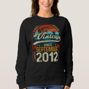 Retro September 2012 10 Jahre altes Angeln 10. Bir Sweatshirt
