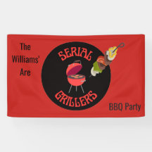 Retro Serial Griller Summer Cookout BBQ Party