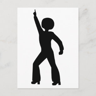 Retro Seventies Man Postkarte