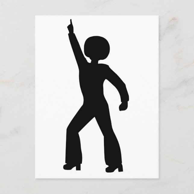 Retro Seventies Man Postkarte (Vorderseite)