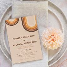 Retro Seventies Rainbow Beige Creme 70er Brown