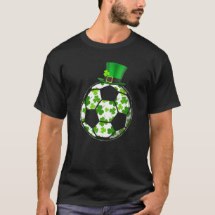Retro Shamrock Irish Sport Soccer St Patrick Day T-Shirt