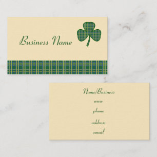 Retro Shamrock Visitenkarte