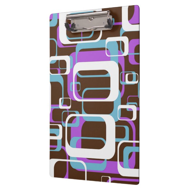 RETRO SHAPES PATTERN KLEMMBRETT (Links)