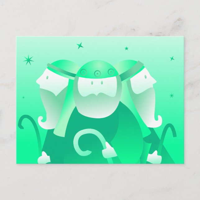 Retro Shepherds Postkarte (Vorderseite)