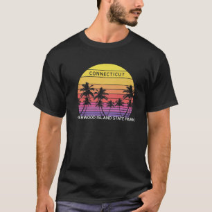 Retro Sherwood Island Staat Park Surf Vintag T-Shirt