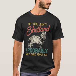 Retro Shetland Sheepdog Schafhund Sheltie Men Wome T-Shirt