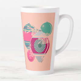 Retro Shiny Brite Ornaments Christmas Milchtasse