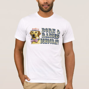 Retro Shirt gelber Hundedemokraten