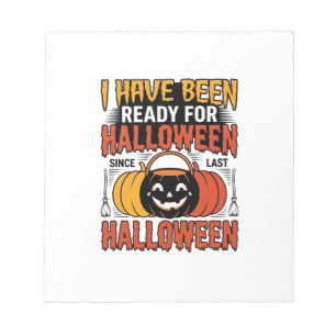 Retro-Shirt mit Halloween-Kandieimer-Aufdruck Notizblock